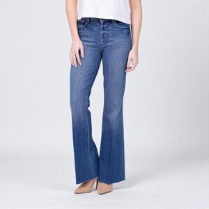 L’Agence Sera Sneaker Flare Jeans Stanton Wash Size 25 High Rise Stretch Denim
